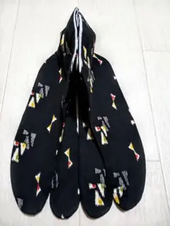 153 銘仙風足袋　かわいい　レトロ　カジュアル　三角
