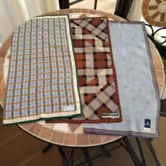 新品★メンズブランドハンカチ3枚セット