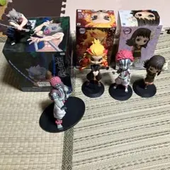 鬼滅の刃　Qposket フィギュア4体、ぬーどるストッパーフィギュア伊之助他