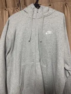 NIKE ジップアップパーカー グレー XL