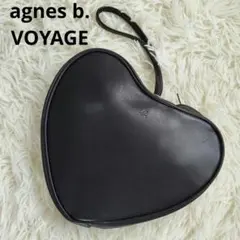 agnes b. VOYAGE アニエスベー 本革ミニバッグケース ポーチ 黒 - メルカリ