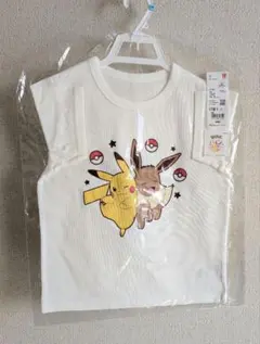 ユニクロ ポケモン半袖Tシャツ 110cm ピカチュウ イーブイ 完売品