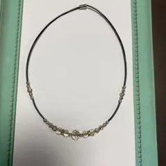 新品未使用　クリスタルビーズネックレス