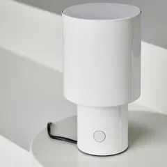 【電球付き】IKEA テーブルランプ ホワイト SPETSBOJ スペッツボイ