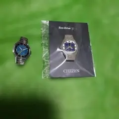 美品 CITIZEN Eco-Drive 50周年記念 ピンバッジ 2種セットのサムネイル