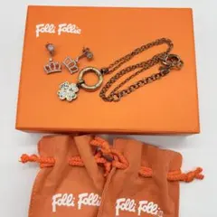 ★Folli Follie ネックレス クローバー＆ピアスセットのサムネイル