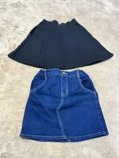 ユニクロ　GU スカート２枚セット 130センチ