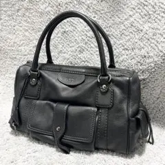 l*n様 【美品】TOD’S （トッズ）レザー ハンドバッグ ブラック 黒