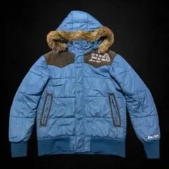 モ*ー様 00s ファー付きダウンジャケット お兄系 y2k ギャル男 平成