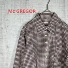 [マックレガー]レディースシャツ/カジュアル/ハーフボタン/チェック