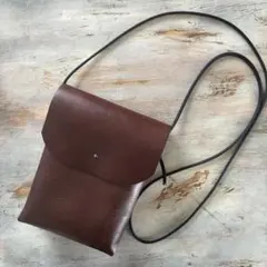 本革 ビンテージブラウン ショルダーバッグ