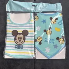 新品未使用未開封　ミッキーマウス スタイ 2枚セット