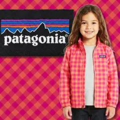 パタゴニア キッズ 130 ジャケット M ピンク チェック ウインドブレーカーのサムネイル