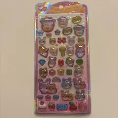 フワフワらびちゃんうるちゅるポップシール　平成レトロ