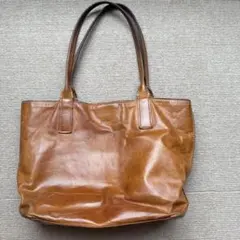genten ブラウン レザートートバッグのサムネイル