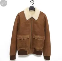 AVIREX G1 本革 ムートン レザー フライト ジャケット 羊革 イタリア