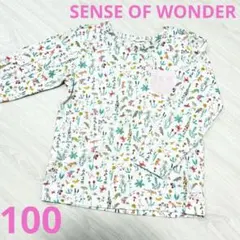 【100】SENSE OF WONDER 長袖カットソー 花柄 動物柄 リバティ