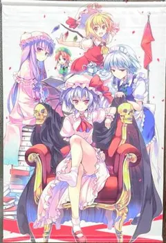 東方Project 紅魔郷 B2タペストリー 美少女 グッズ T3