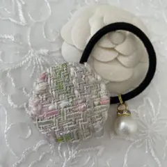 ＊ リントン社　ツイード ヘアゴム 【10】 ＊