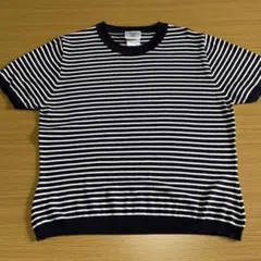 ローラアシュレイ ボーダー 半袖 ニット Tシャツのサムネイル