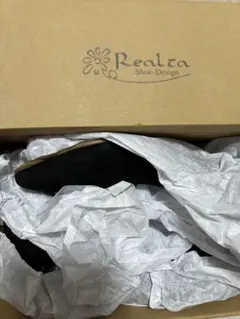 Realta ブラックスエード ハイヒール