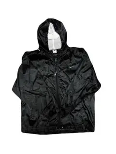 90s NIKE 黒 フード付きナイロンジャケット L