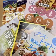 ④鶏胸 豚こま料理 ESSE エッセ 付録 豚 ナス トマト おかず 料理本