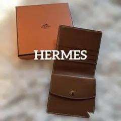 HERMES 二つ折り財布 ブラウンのサムネイル