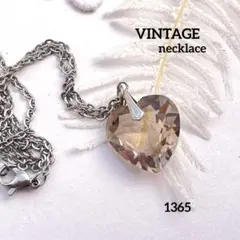1365 ヴィンテージ ネックレス 天然石 スモーキークォーツ 煙水晶 シルバー