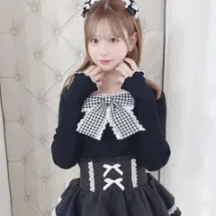 LIZLISA ハイゲージスピンドルニットトップス ブラック - メルカリ