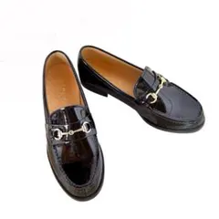 【未使用品】HARUTA ブラック ビットロー ファー25cm