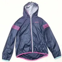 adidas アディダス ジップ ナイロンジャケット ウィンドブレーカー XL