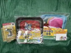 トムとジェリー タオル2枚+フィギュア+シールセット売り