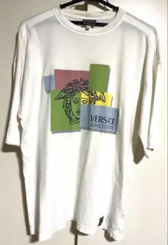 VERSACE JEANS COUTURE メデューサ白Tシャツ Mヴィンテージのサムネイル