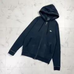 LACOSTE プレミアムスウェットジップフーディー 黒 サイズ4*OD190