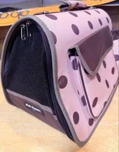 新品・未使用品Pet Queen ペット用キャリーバッグ ドット柄のサムネイル