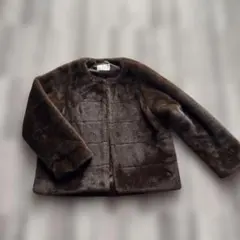 BEAMS HEART フェイクファーコート ブラウンのサムネイル