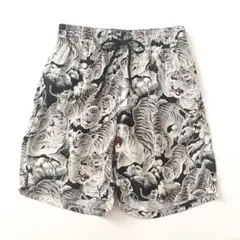 【美品】ナイジェルケーボン　百虎　アロハショーツ　総柄 パンツ　ブラック　32のサムネイル