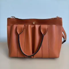 ◎RODE SKO ロデスコ　ダブルポケットトートバッグ　オレンジ　2WAY