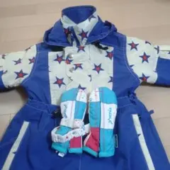 90cmスキーウェア、手袋（KS）ダウンジャケットセット