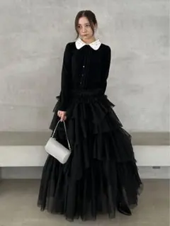 【snidel】チュールボリュームスカート