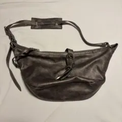 メタリックグレー ショルダーバッグのサムネイル