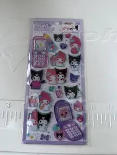 マイメロディ・クロミ 平成はっぴーフォン　サンリオ　立体シール