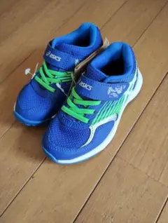 I*⭐様 asics キッズ スニーカー 青/緑