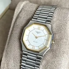 稼動品　LONGINES ロンジン　ゴールドベゼル　オクタゴン　腕時計のサムネイル