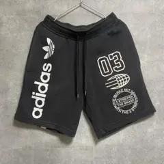 アディダスオリジナルス ハーフパンツ スウェットショーツ プリントロゴ M