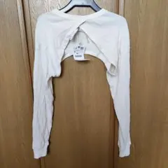 ZARA リブ編み クロップド長袖Tシャツ S