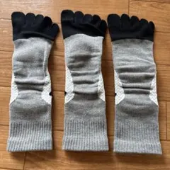 ※右足のみWORKMAN アーチパワーアシスト 5本指ソックス 右足のみ3足のサムネイル