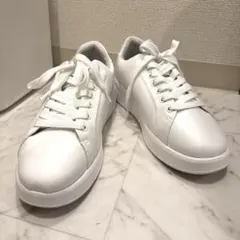 ZARAメンズスニーカーホワイト白