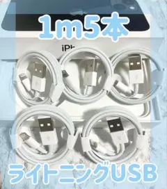 充電ケーブル 動作確認済みiPhone1m5本 充電iPhone充電器
